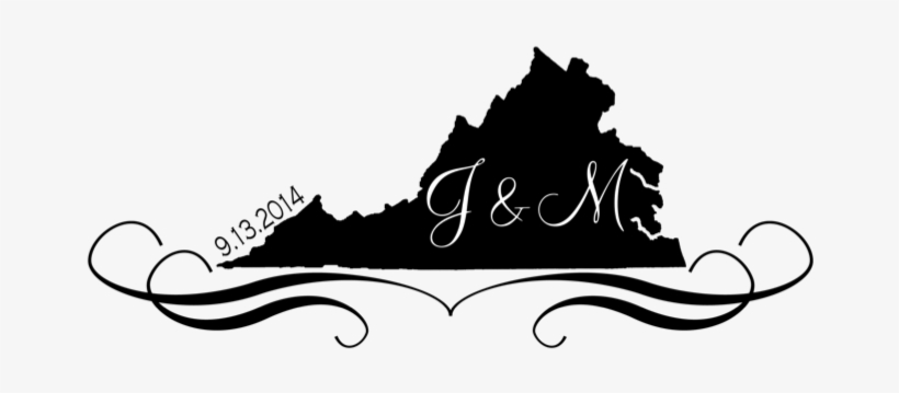 Bride Day Friday - Map Of Virginia, transparent png download