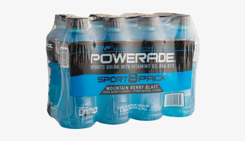 Powerade Ion4 Mountain Berry Blast 8 Pack - Powerade Ion 4, transparent png download