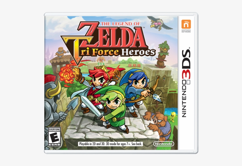 The Legend Of Zelda - Legend Of Zelda Tri Force Heroes 3ds, transparent png download
