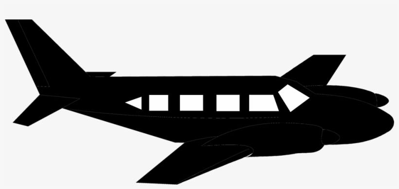 Airplane Free Stock Photo Illustration Of An Airplane - Plane Silhouette No Background, transparent png download