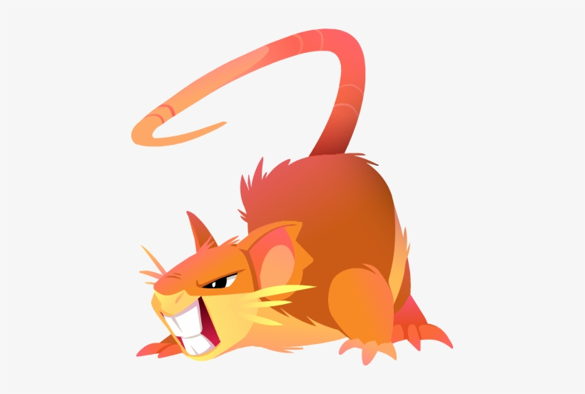 Raticate - Cosas Kawaiis Fondo Transparente, transparent png download