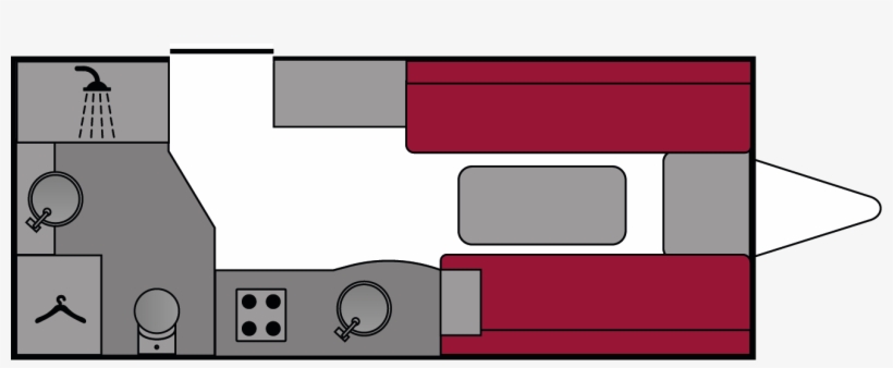 Compass Liberte 15/2 Air 2007 Floorplan - Floor Plan, transparent png download