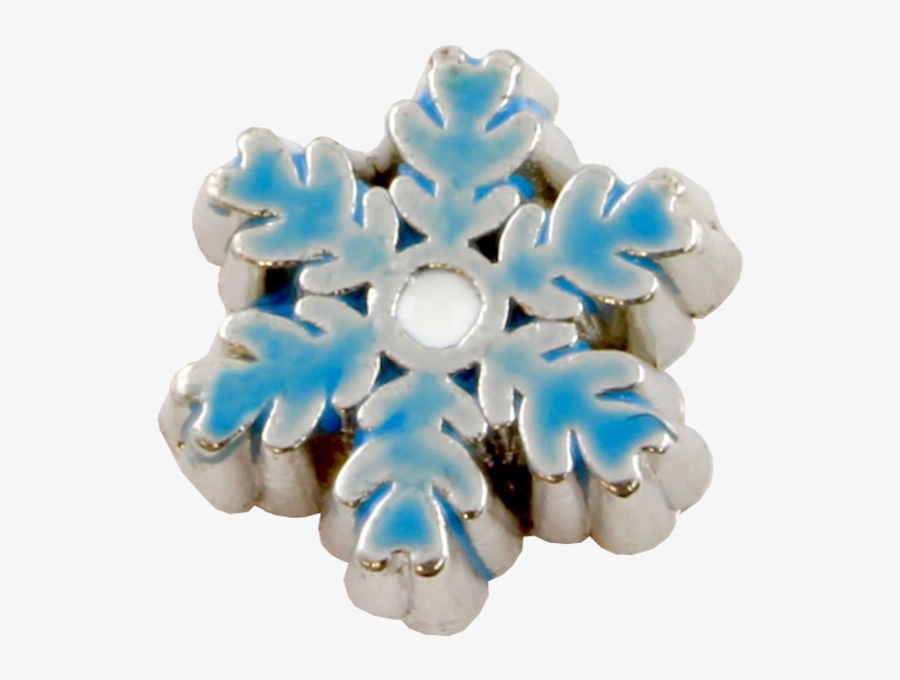 Blue Snowflake Charm - Frangipani, transparent png download