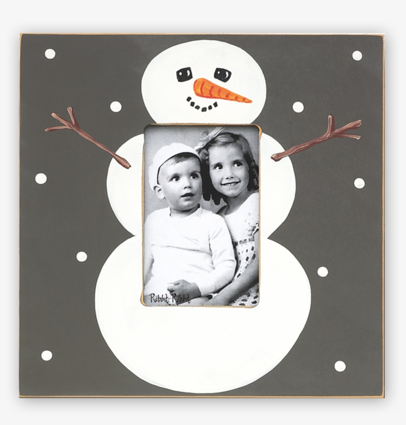 Snowman Flannel - Snowman Flannel Picture Frame, transparent png download