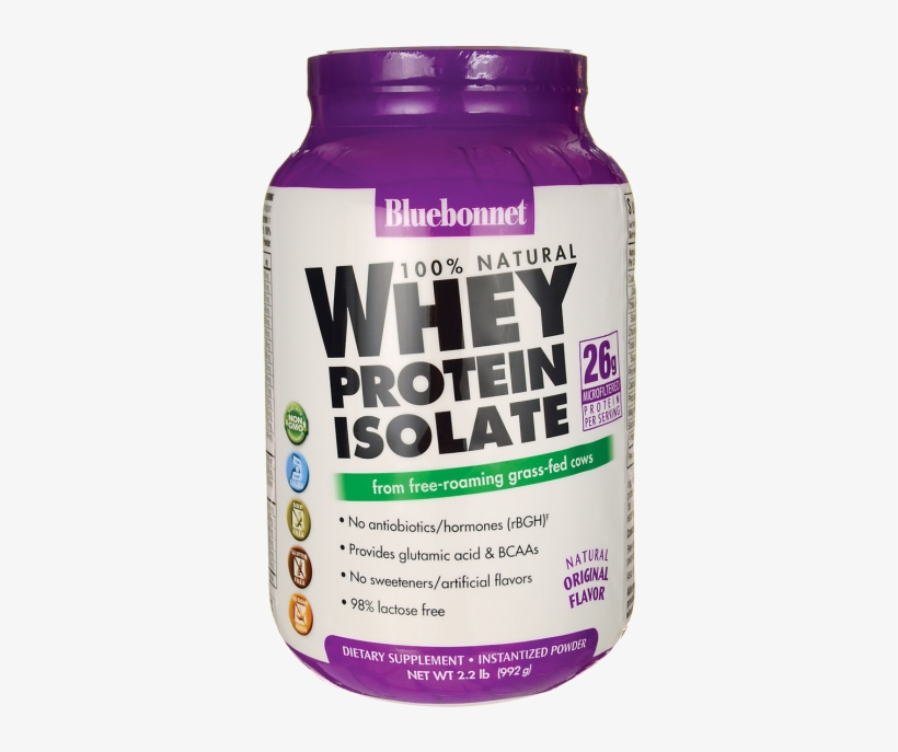 Bluebonnet Nutrition 100% Natural Whey Protein Isolate - Bluebonnet 100% Natural Whey Protein Isolate Powder,, transparent png download