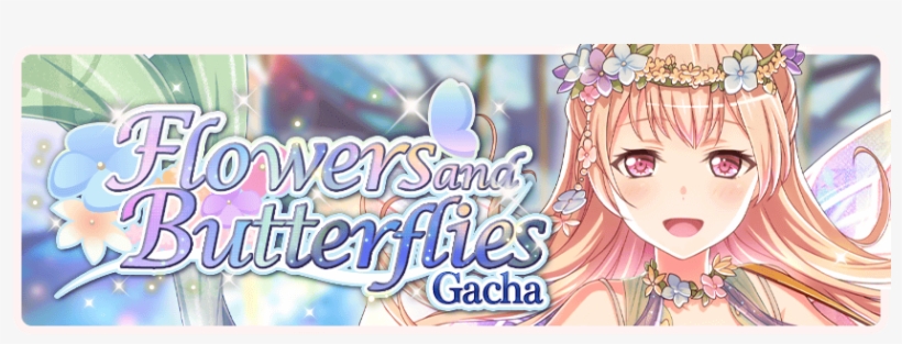 Flowers And Butterflies - Bang Dream!, transparent png download