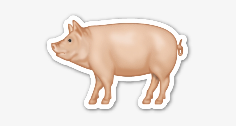 Pig Animales De La Granja, Emoticonos, Signos, Bromas, - Emoji, transparent png download