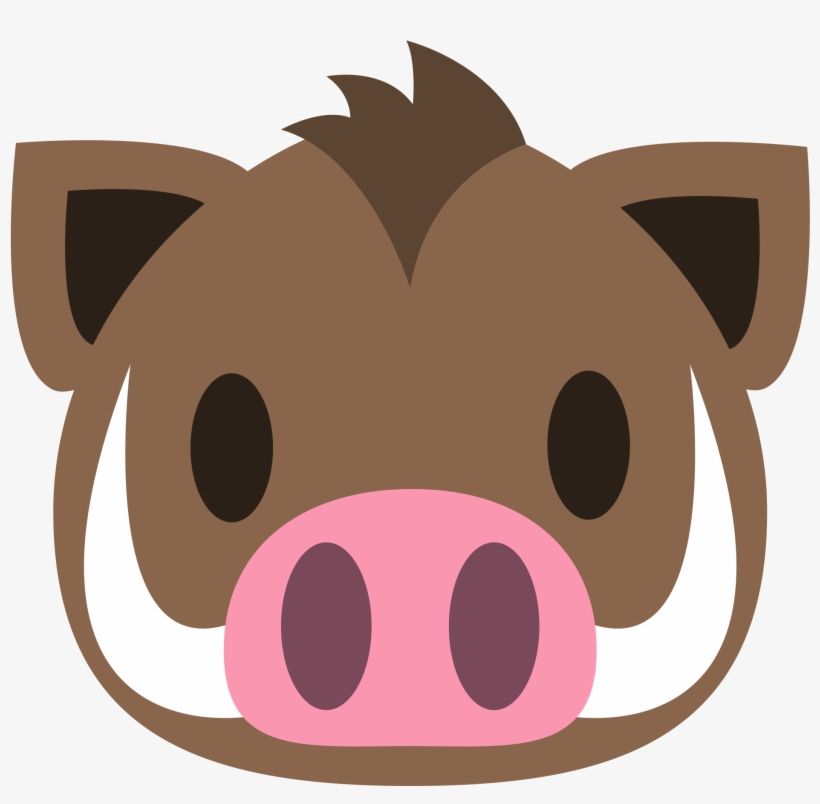 Open - Wildschwein Emoji, transparent png download
