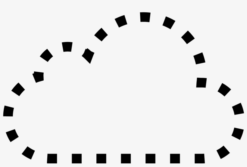 Dotted Cloud Filled Icon - Cloud Png Clipart Dotted, transparent png download