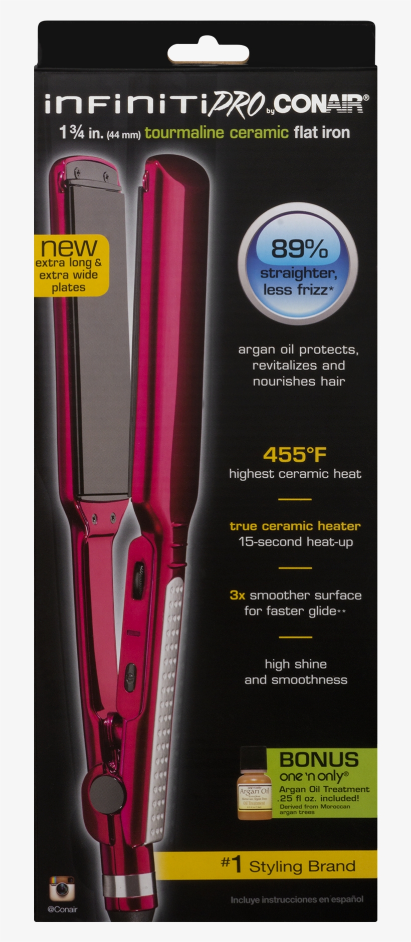 Infiniti Pro By Conair Cs76 Tourmaline Ceramic Straightener, transparent png download