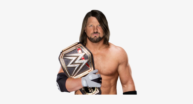 Wwe Champion Aj Style Wwe Championship Png Transparent Png 3x400 Free Download On Nicepng
