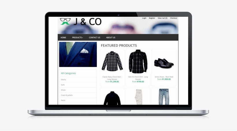 Macbook Storefront - Web Page, transparent png download