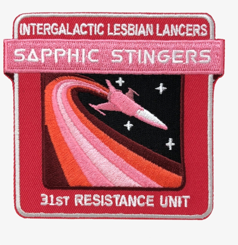 Sapphic Stingers Patch - Label, transparent png download