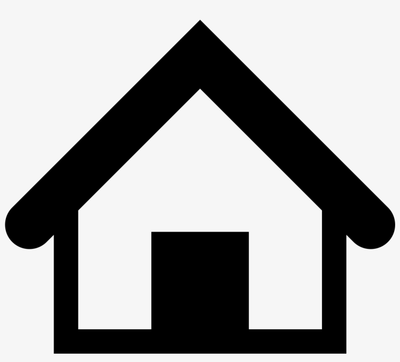 Open - Outline Of House Black Transparent, transparent png download