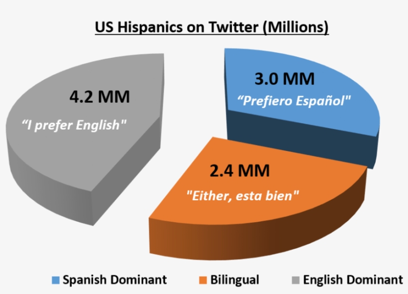 Which Language Do Hispanics Prefer When Following Brands - Demography, transparent png download
