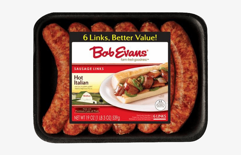 Bob Evans Hot Italian Sausage - Bob Evans Italian Sausage, transparent png download