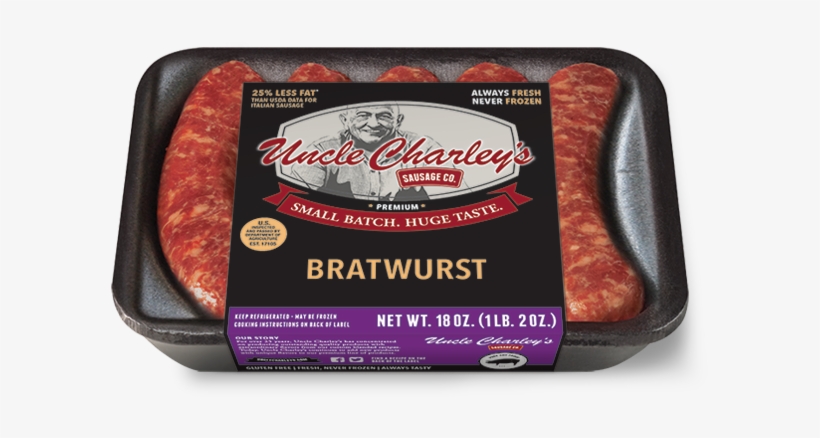 Uncle Charley's Country Griller Sausage, 18 Oz., transparent png download