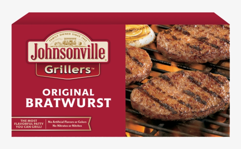 Product Image - Johnsonville Grillers Brat Patties 24 Oz, transparent png download