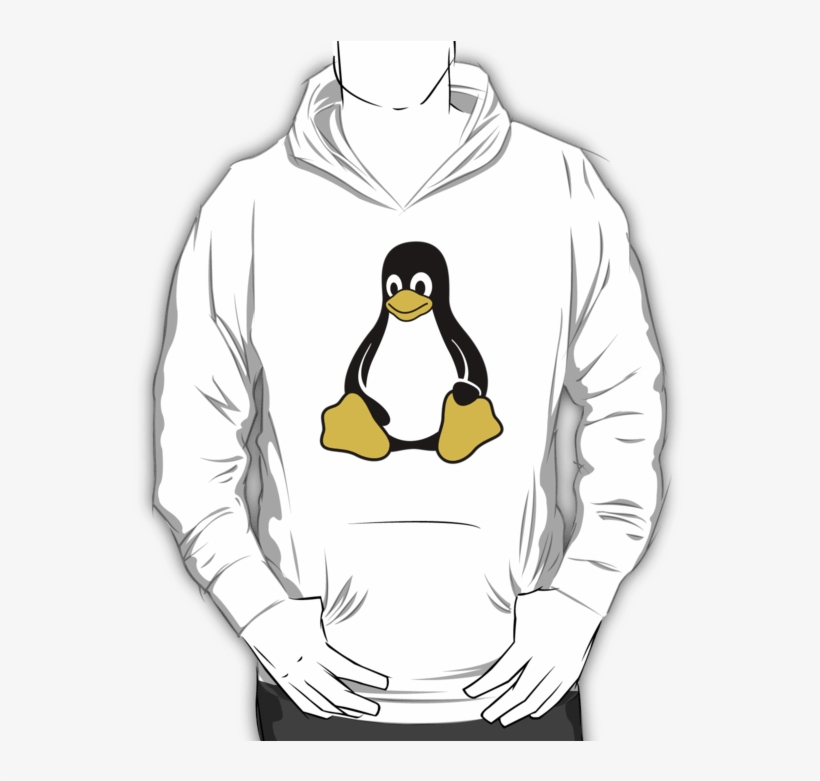 Linux Tux T-shirt - T Shirt Tux Linux, transparent png download