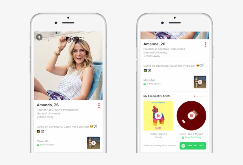 Music Is An Important Indicator Of A Person's Character - Connect Spotify To Tinder, transparent png download