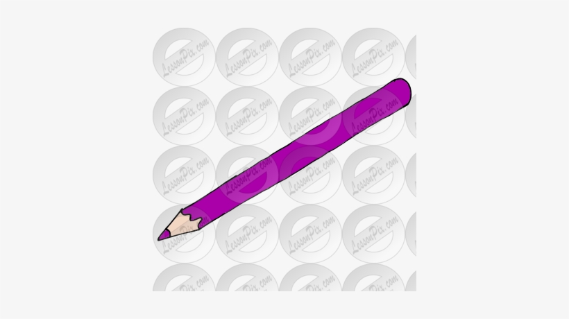 Purple Clipart Colored Pencil - Clip Art, transparent png download