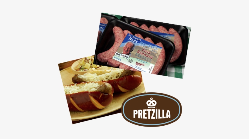 Submit - Pretzilla Burger Buns, Soft Pretzel - 4 Pack, 3.2 Oz, transparent png download
