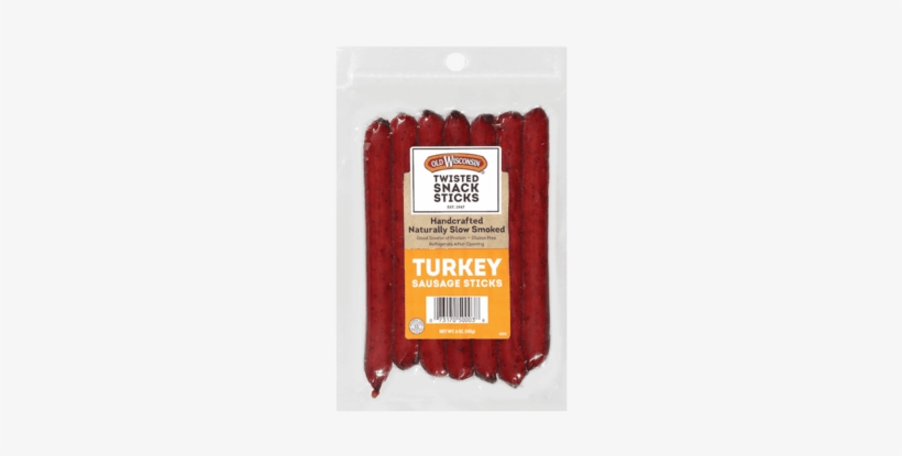 Old Wisconsin® Twisted Link Snack Sticks - Old Wisconsin Sausage Sticks, Turkey - 5 Oz, transparent png download