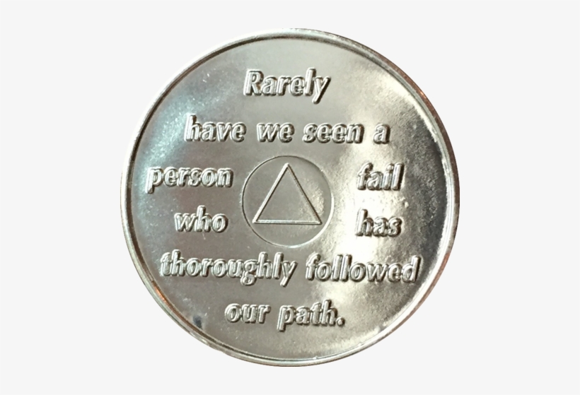Aa Founders Chip Nickel Plated Purple Alcoholics Anonymous - Bob Smith, transparent png download