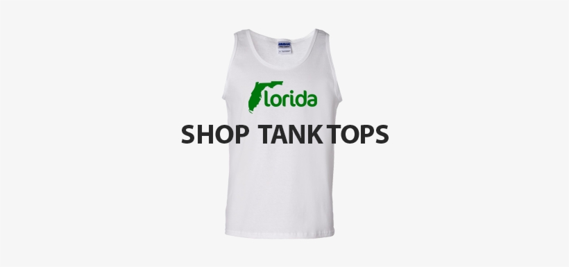 Shop State Florida Shape F Flipped Logo Tank Top Shirts - Active Tank, transparent png download