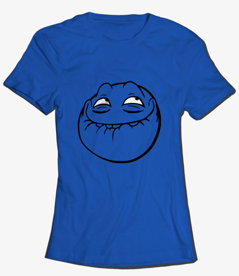 Meme Troll Face - Anvil Adult 6752 Triblend V-neck T-shirt, transparent png download