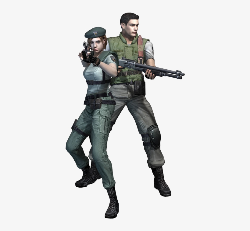 Jill Valentine & Chris Redfield - Resident Evil Chris And Jill, transparent png download
