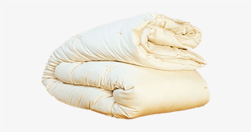 100% Eco-wool Duvet Comforter Encased In Organic Cotton - Comforter, transparent png download