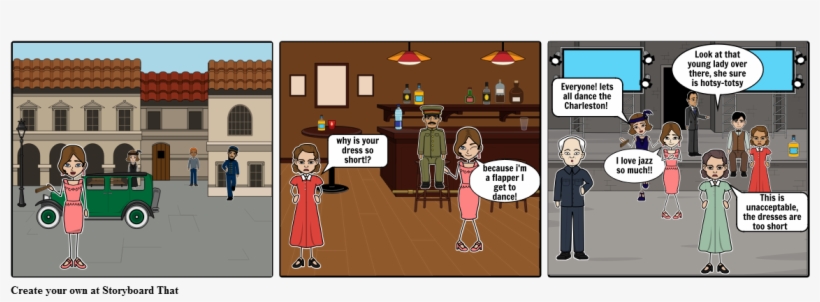 Life Of A Flapper, 1920s - Cartoon, transparent png download