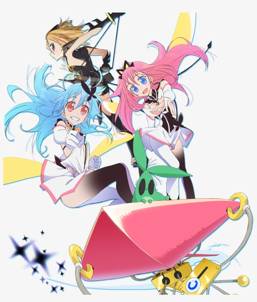 Revelado Reparto Y Equipo Del Anime Flip Flappers Al - Flip Flappers Anime, transparent png download