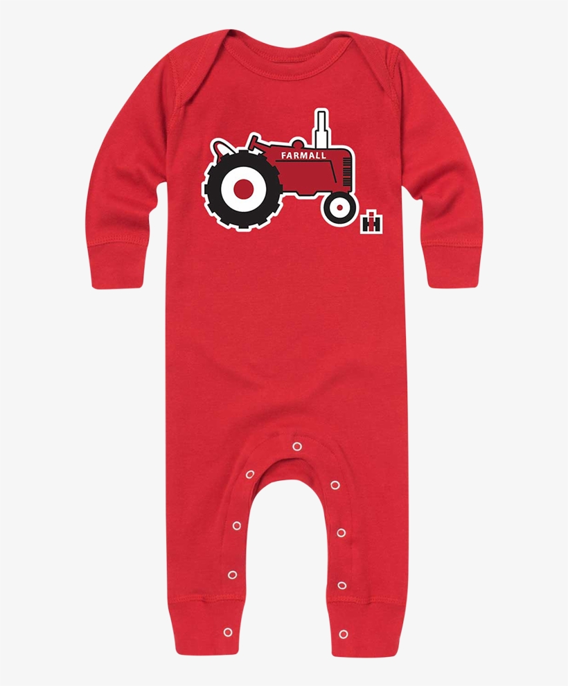 Ih Little Tractor Infant Long Onesie Farmall Onesie, - Merry Christmas Diaper Was Full, transparent png download