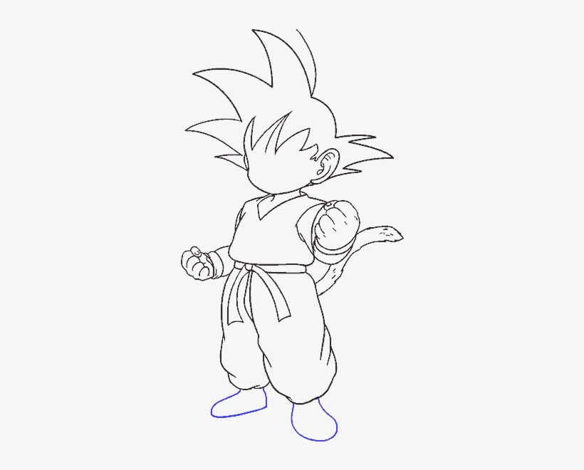 How To Draw Goku - Drawing, transparent png download