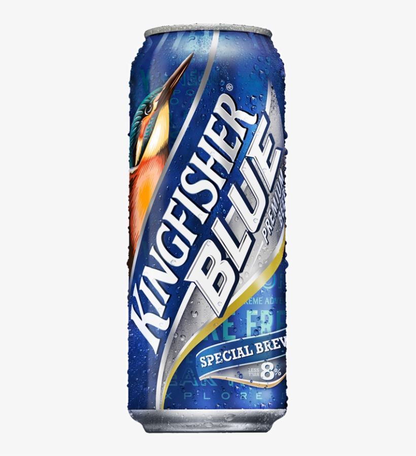 Beer King Fisher Blue 500 Ml - Kingfisher Beer Blue, transparent png download
