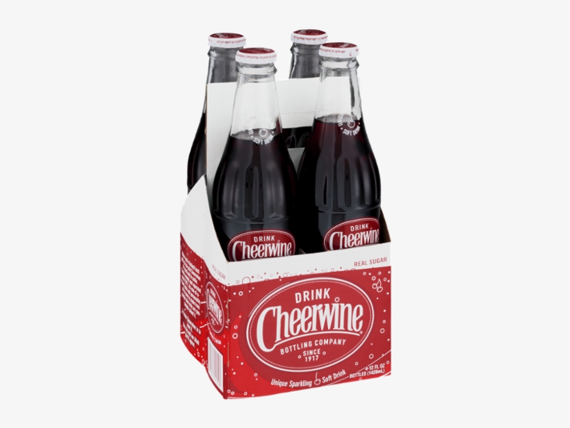 Cheerwine Recycled Soda Pop Bottle Glass - 240ml, transparent png download