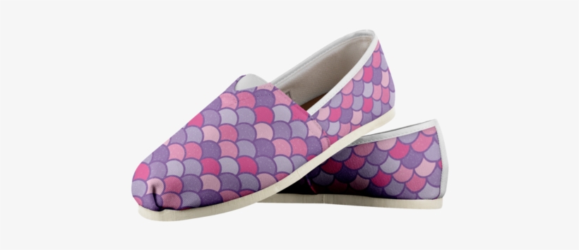 Mermaid Scales Ladies Canvas Shoes - Ballet Flat, transparent png download