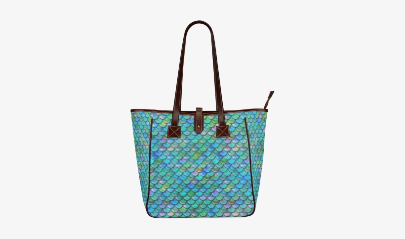 Mermaid Scales Classic Tote Bag - Mermaid Scales Messenger Bag Fashional Designed Bag(model, transparent png download