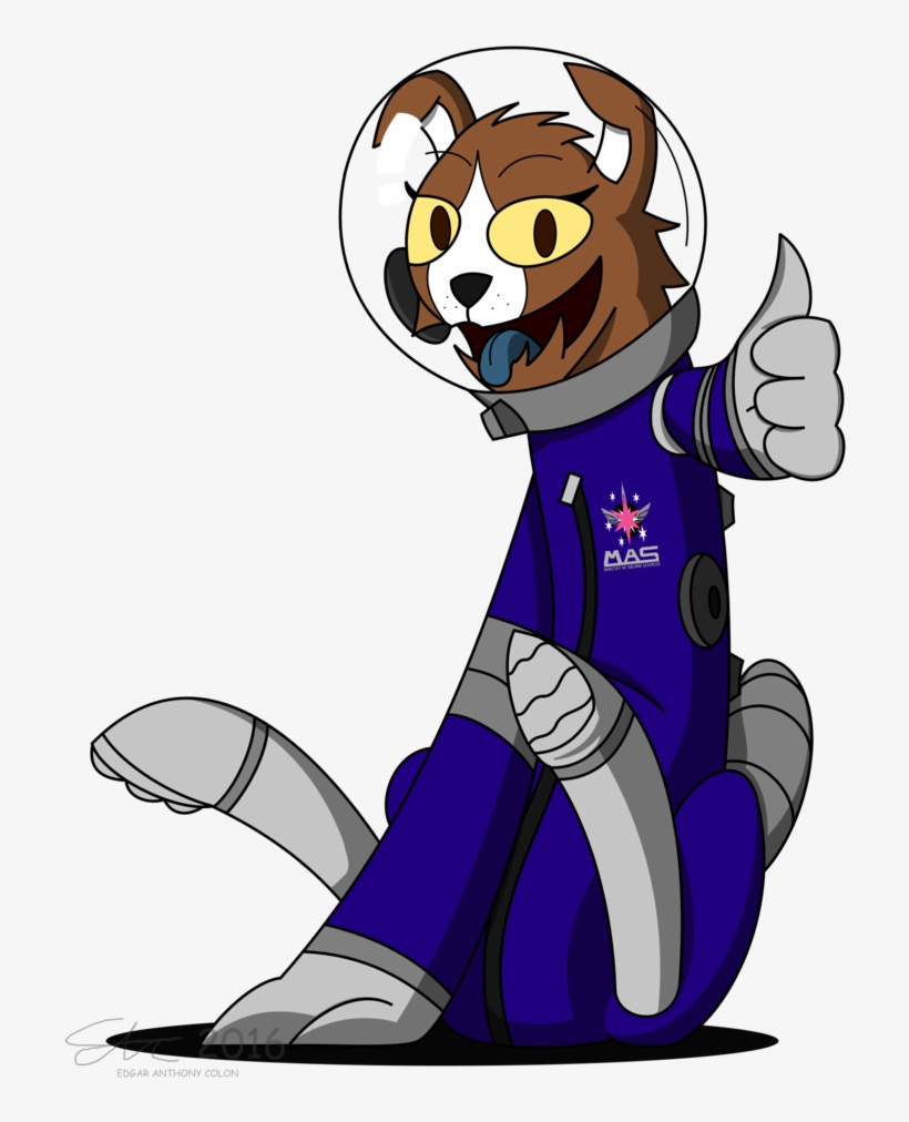 Derpanater, Astronaut, Commission, Cute, Diamond Dog, - Cartoon, transparent png download