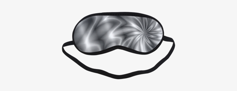 Silver Shiny Swirl Sleeping Mask - Blindfold, transparent png download