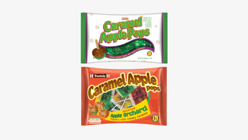 Caramel Apple Pops - Tootsie Pops, Caramel Apple, Assorted - 15 Oz, transparent png download