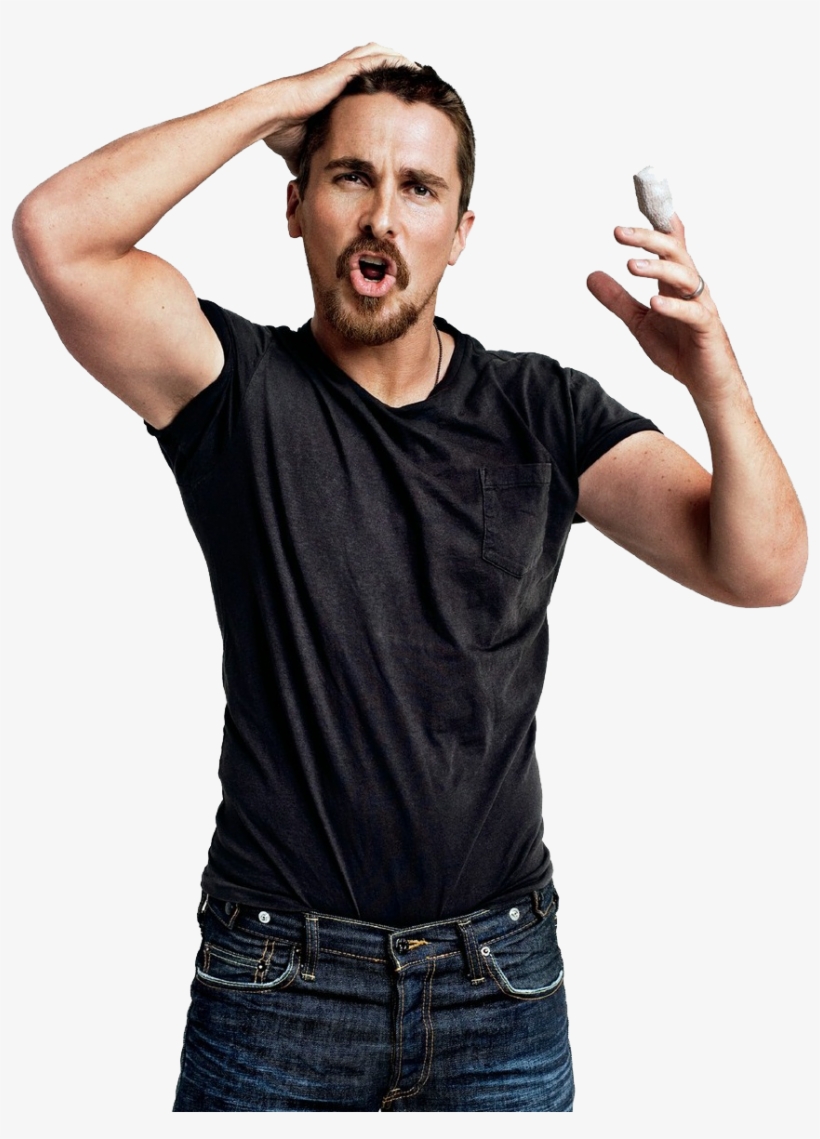Christian Bale Png Hd - Christian Bale Recent Photoshoot, transparent png download