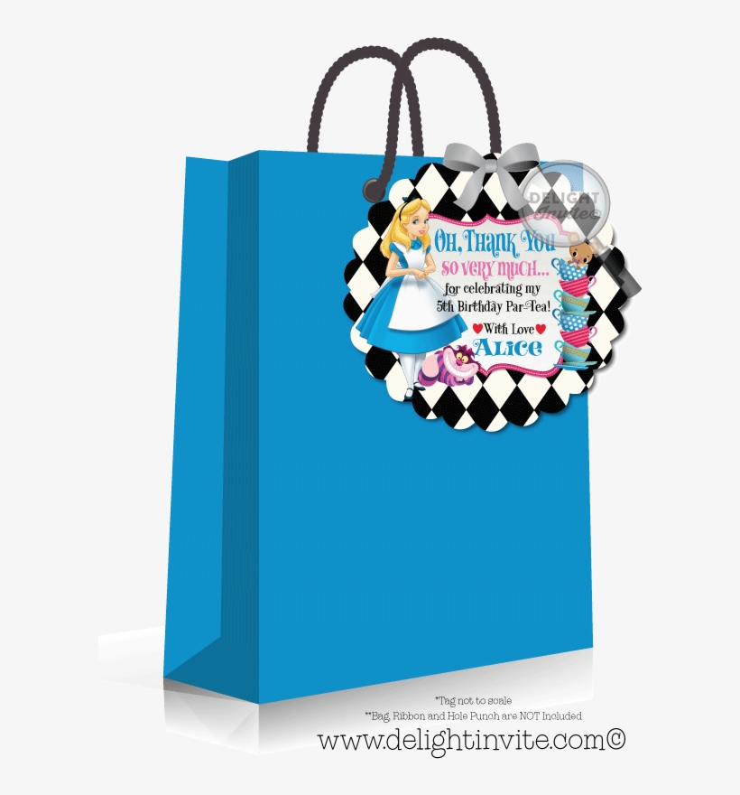 Alice In Wonderland Mad Hatter Tea Party Favor Tags - Alice In Wonderland Favor Tags, transparent png download