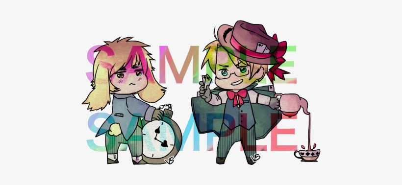 An Alice In Wonderland Crossover Sticker Set Featuring - Cartoon, transparent png download