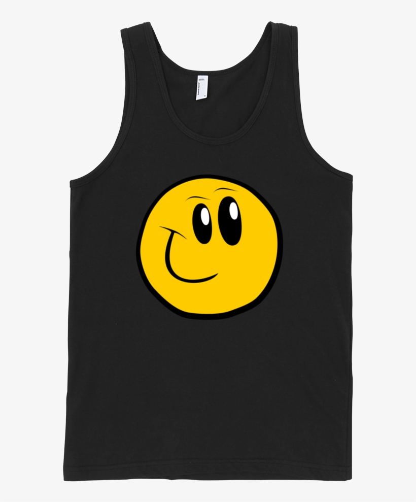 Smiley Fine Jersey Tank Top Unisex - Sleeveless Shirt, transparent png download