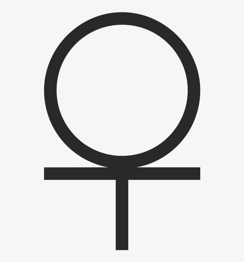 Circle With A Cross Below, transparent png download