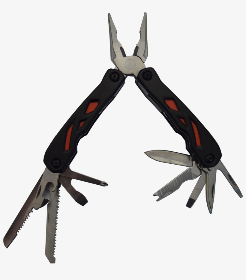 Flash Tool Multi Tool In Black And Red Open, transparent png download