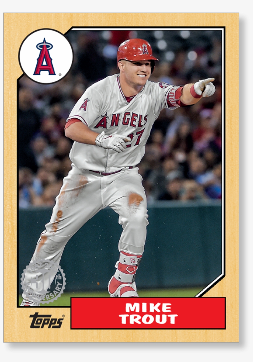 Mike Trout 2017 Topps Baseball Series 1 1987 Topps - Topps 2017 Moockie Betts, transparent png download